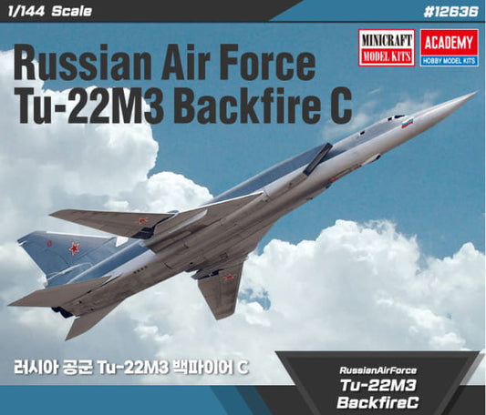 Academy 1/144 Russian Airforce Tu-22M3 Backfire C Plastic Model Kit