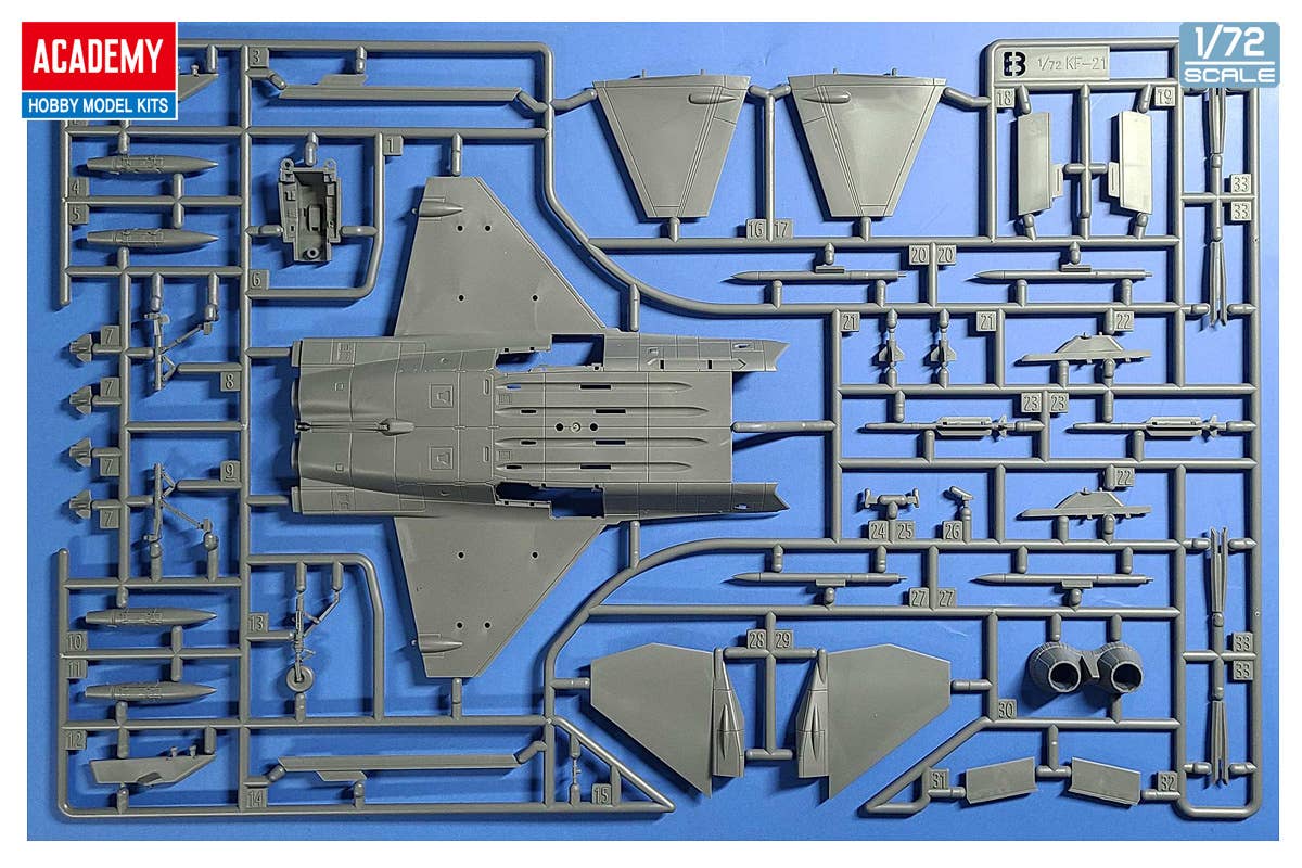 Academy 1/72 ROKAF KF-21 "Boramae" Snap Fit Plastic Model Kit Academy