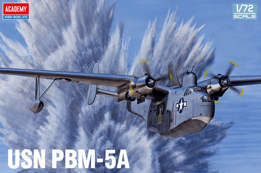 Academy 1/72 USN PBM-5A Mariner Flying Boat Plastic Model Kit *Aus Decals*