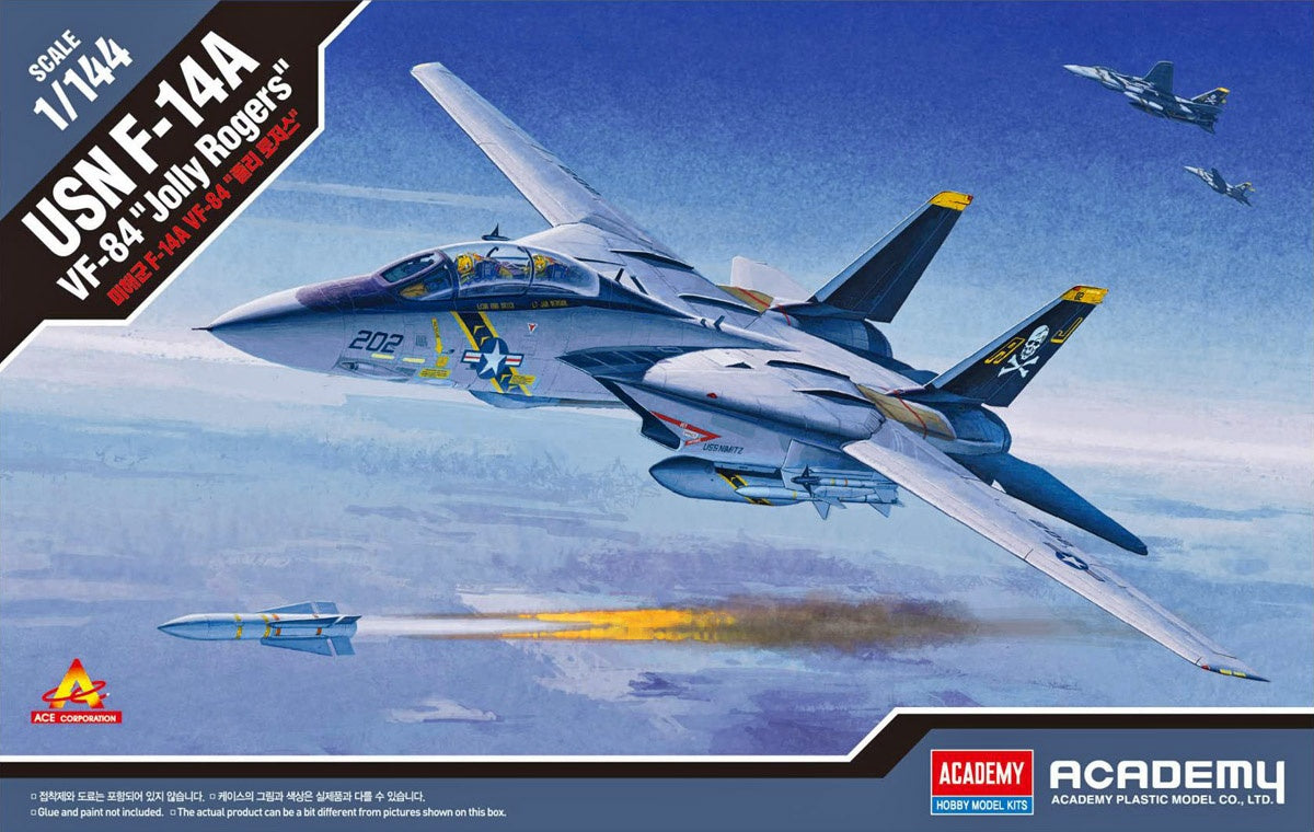 Academy 1/144 USN F-14A VF-84 "Jolly Rogers" Plastic Model Kit