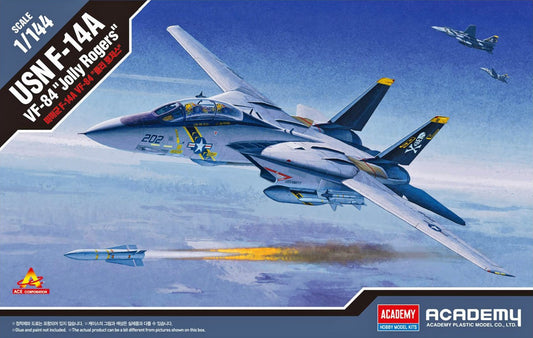 Academy 1/144 USN F-14A VF-84 "Jolly Rogers" Plastic Model Kit