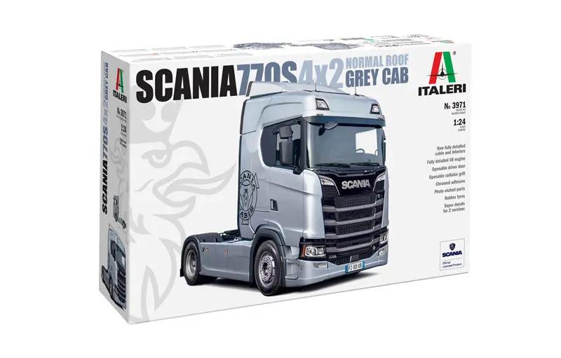 Italeri 1/24 Scania 770S 4x2 Normal Roof "Grey Cab" Plastic Model Kit