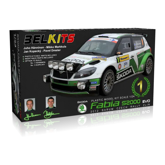 Belkits 1:24 Skoda Fabia S2000 2012 Barum Czech Rally Zlin