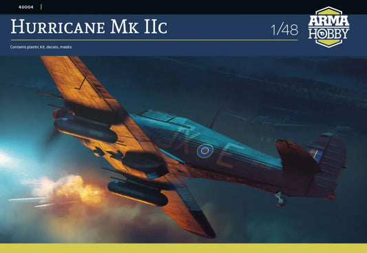 Arma Hobby 1:48 Hawker Hurricane Mk.IIc Plastic Model Kit Arma Hobby
