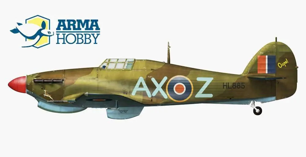 Arma Hobby 1:72 Hurricane Mk IIc Trop Plastic Model Kit Arma Hobby