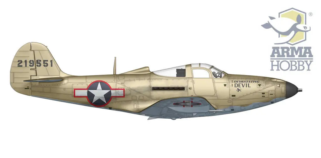 Arma Hobby 1:72 P-39Q Airacobra Plastic Model Kit Arma Hobby