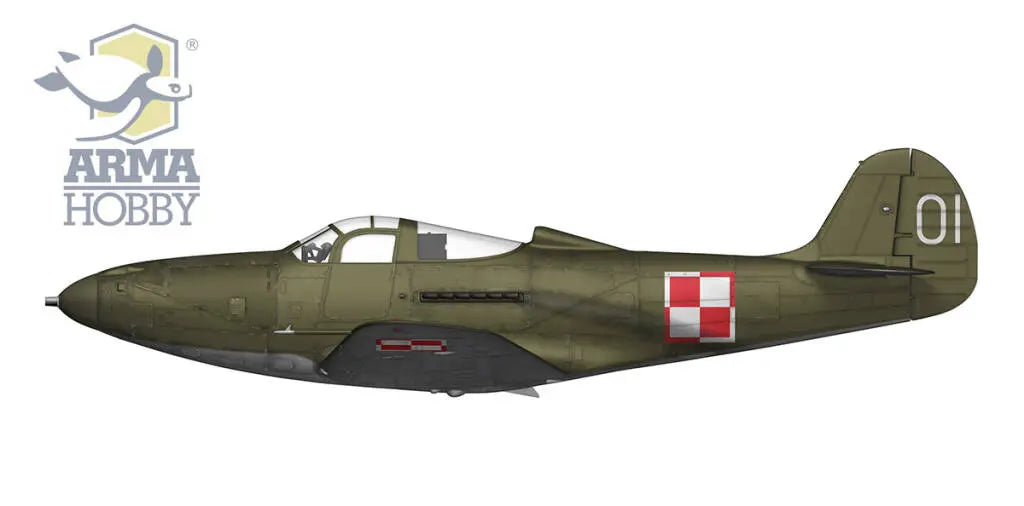 Arma Hobby 1:72 P-39Q Airacobra Plastic Model Kit Arma Hobby