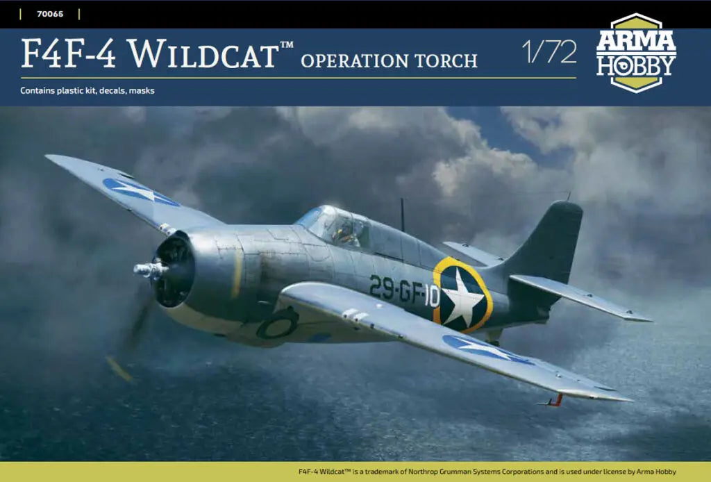 Arma Hobby 1/72 F4F-4 Wildcat "Operation Torch" Plastic Model Kit Arma Hobby