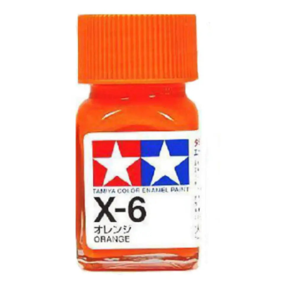 Tamiya Color Enamel Paint X-6 Gloss Orange 10ml Tamiya