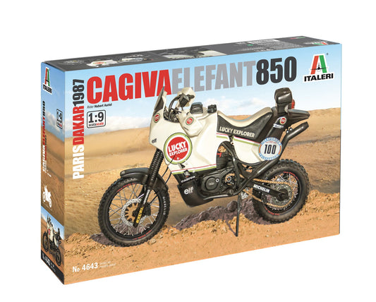 Italeri 1/9 Cagiva Elefant 850 Paris-Dakar 1987 Plastic Model Kit Italeri