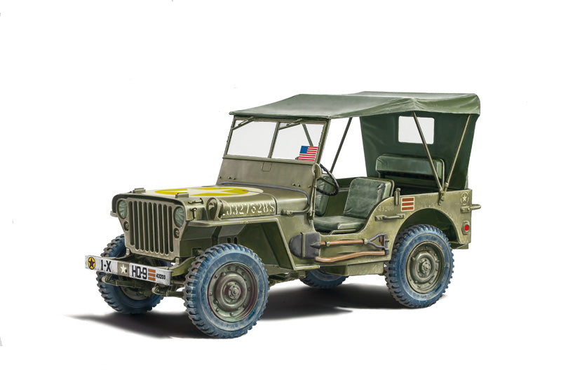 Italeri 1:24 Willys Jeep MB 80th Anniversary 1941-2021 Plastic Model Kit Italeri