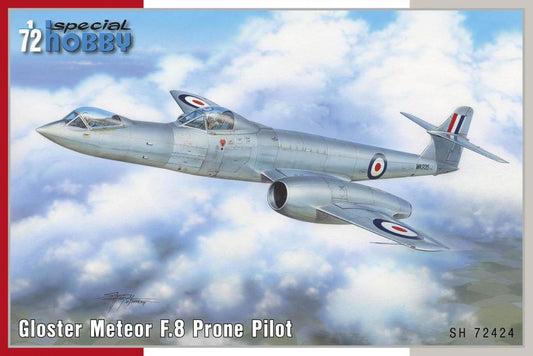 Special Hobby 1/72 Gloster Meteor F.8 Prone Pilot Plastic Model Kit Special Hobby