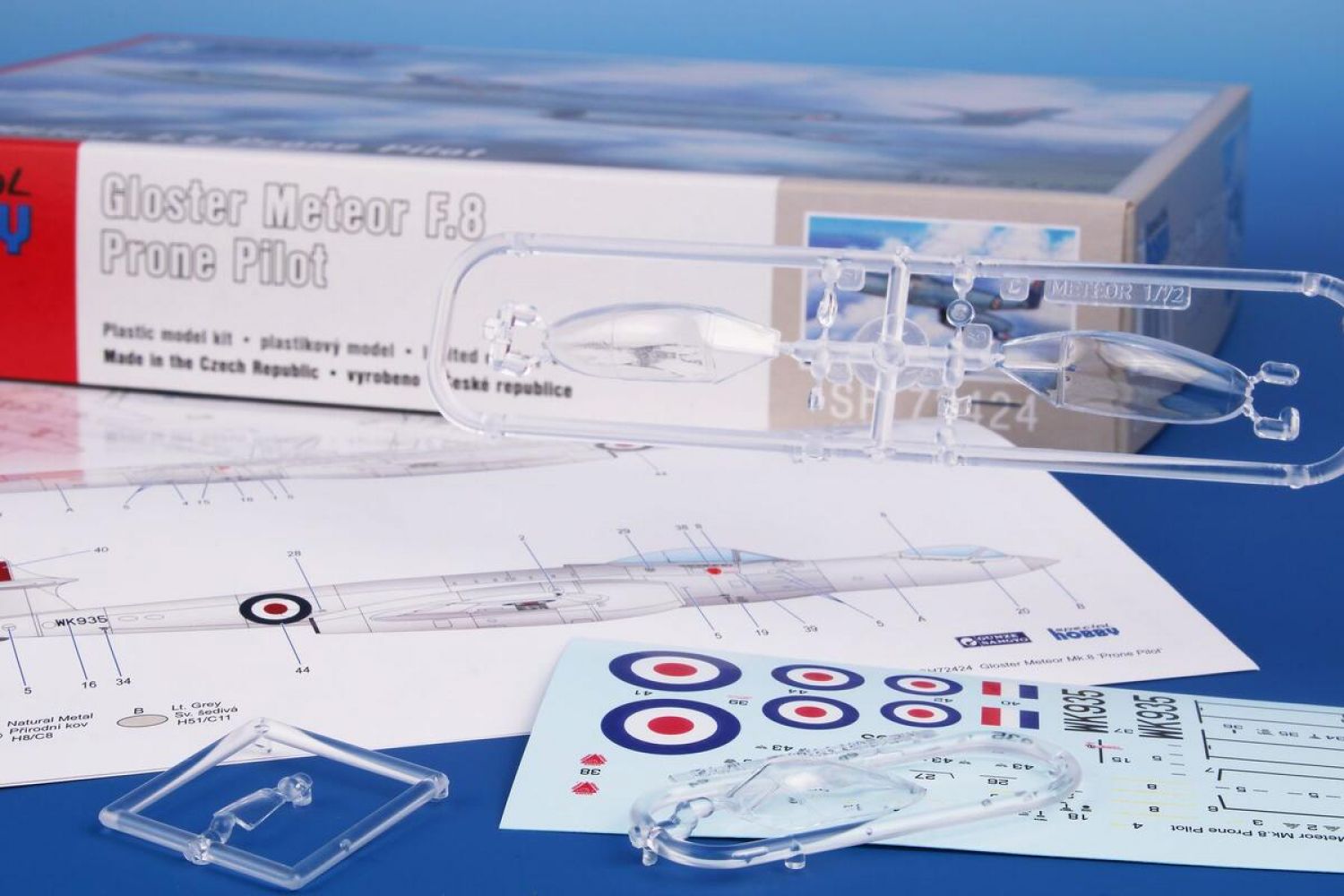 Special Hobby 1/72 Gloster Meteor F.8 Prone Pilot Plastic Model Kit Special Hobby