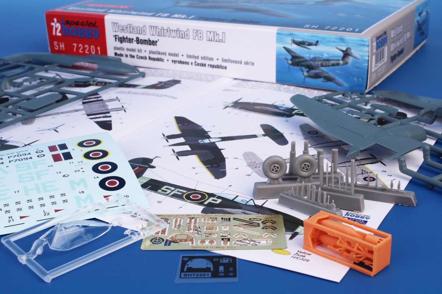Special Hobby 1/72 Westland Whirlwind FB Mk.I Fighter-Bomber Plastic Model Kit Special Hobby