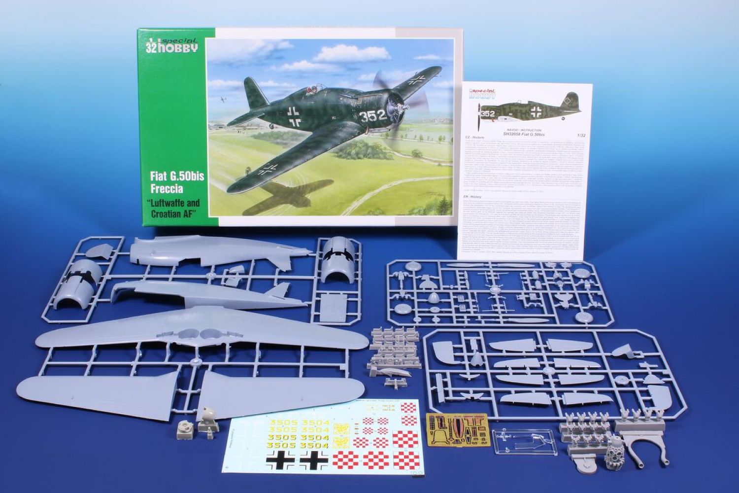 Special Hobby 1/32 Fiat G.50bis "Luftwaffe and Croatian AF" Plastic Model Kit Special Hobby