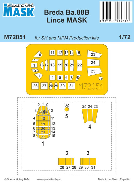 Special Hobby 1/72 Breda Ba.88B Lince MASK Special Hobby