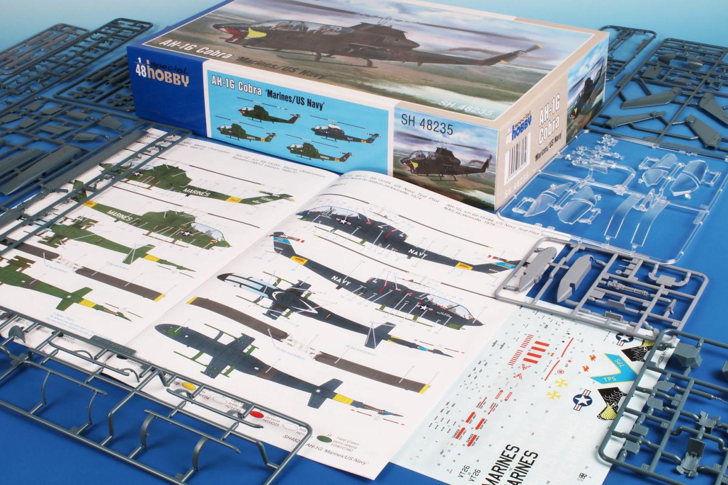 Special Hobby 1/48 AH-1G Cobra 'Marines/US Navy' Plastic Model Kit Special Hobby