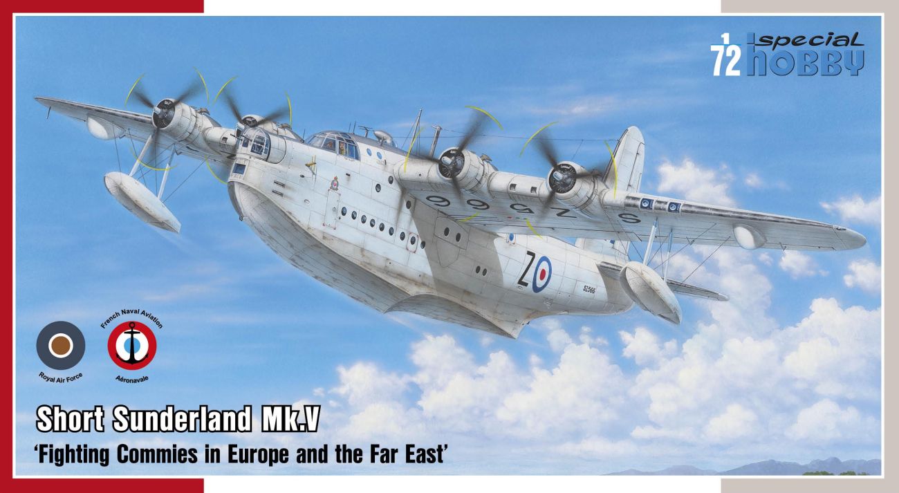 Special Hobby 1/72 Short Sunderland Mk.V 'Fighting Commies in Europe and the Far East' Plastic Model Kit Special Hobby