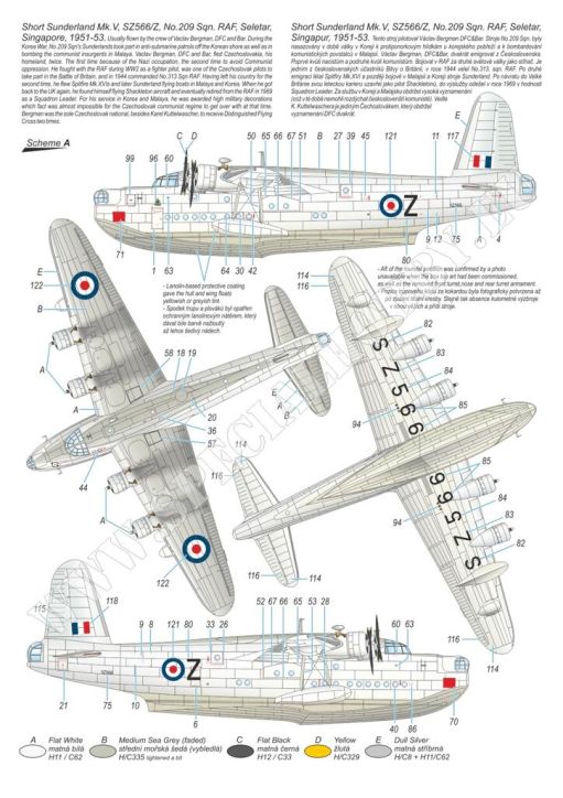 Special Hobby 1/72 Short Sunderland Mk.V 'Fighting Commies in Europe and the Far East' Plastic Model Kit Special Hobby