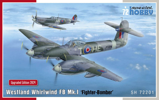 Special Hobby 1/72 Westland Whirlwind FB Mk.I Fighter-Bomber Plastic Model Kit Special Hobby