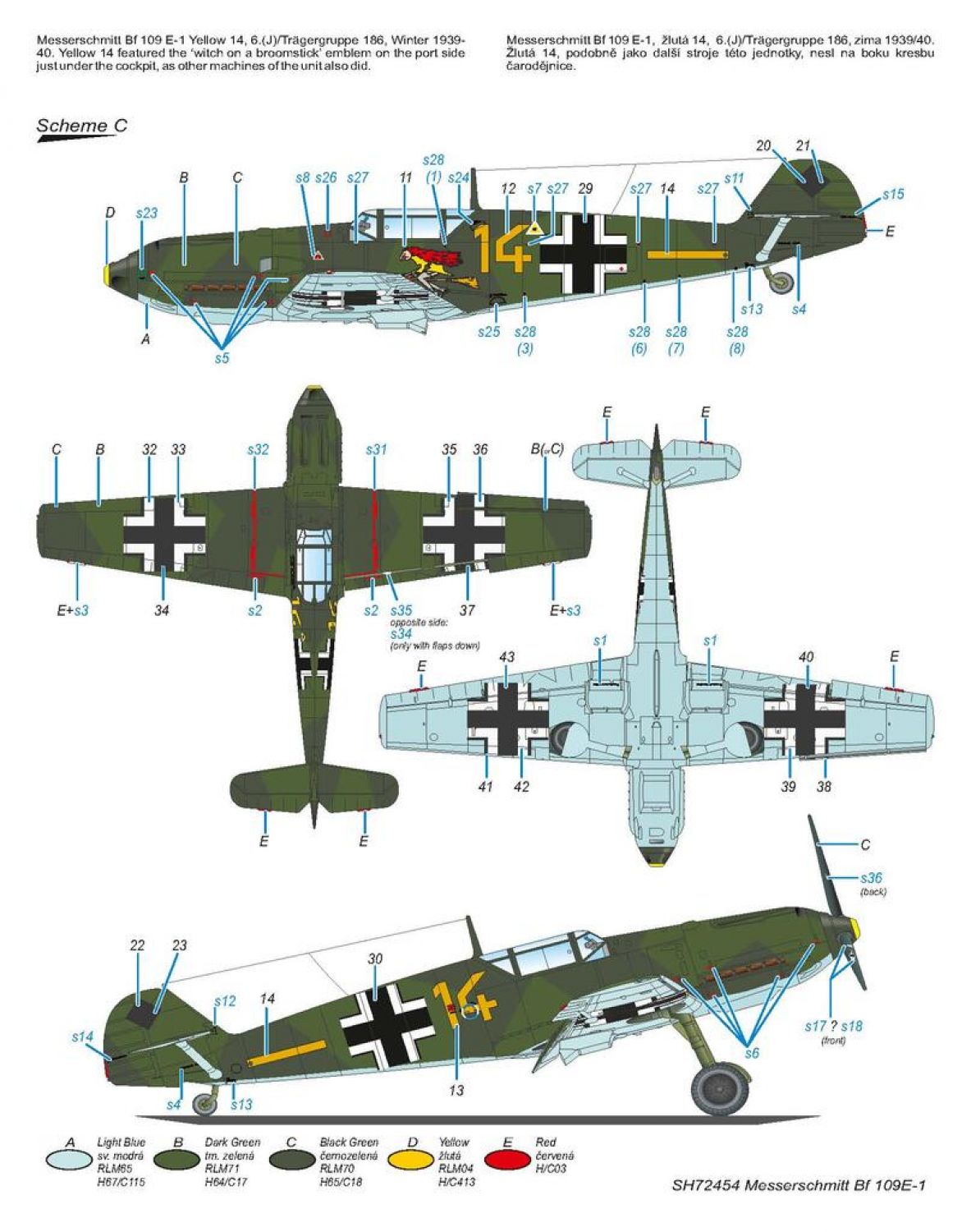 Special Hobby 1/72 Messerschmitt Bf 109E-1 'Lightly-Armed Emil' Plastic Model Kit Special Hobby