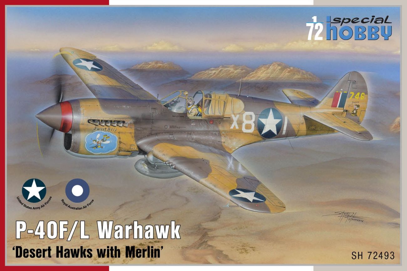 Special Hobby 1/72 P-40F/L Warhawk 'Desert Hawks with Merlin' Plastic Model Kit Special Hobby