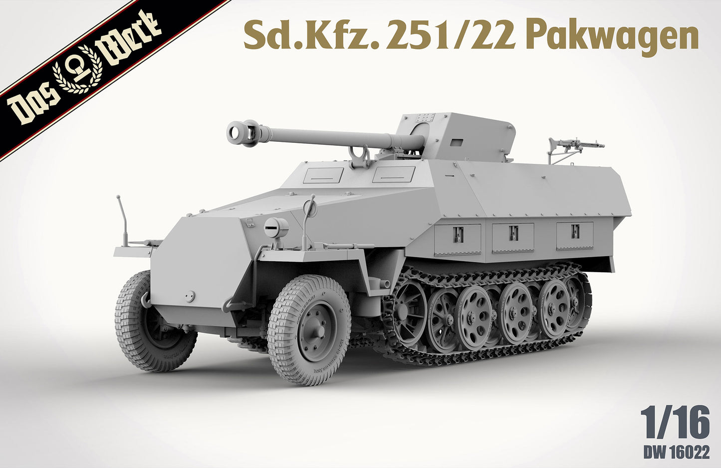 Das Werk 1/16 Sd.Kfz.251/22 Ausf.D "Pakwagen"  Plastic Model Kit