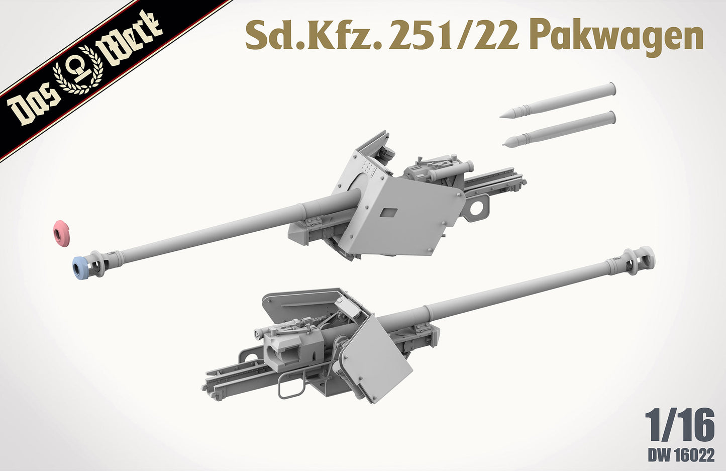 Das Werk 1/16 Sd.Kfz.251/22 Ausf.D "Pakwagen"  Plastic Model Kit