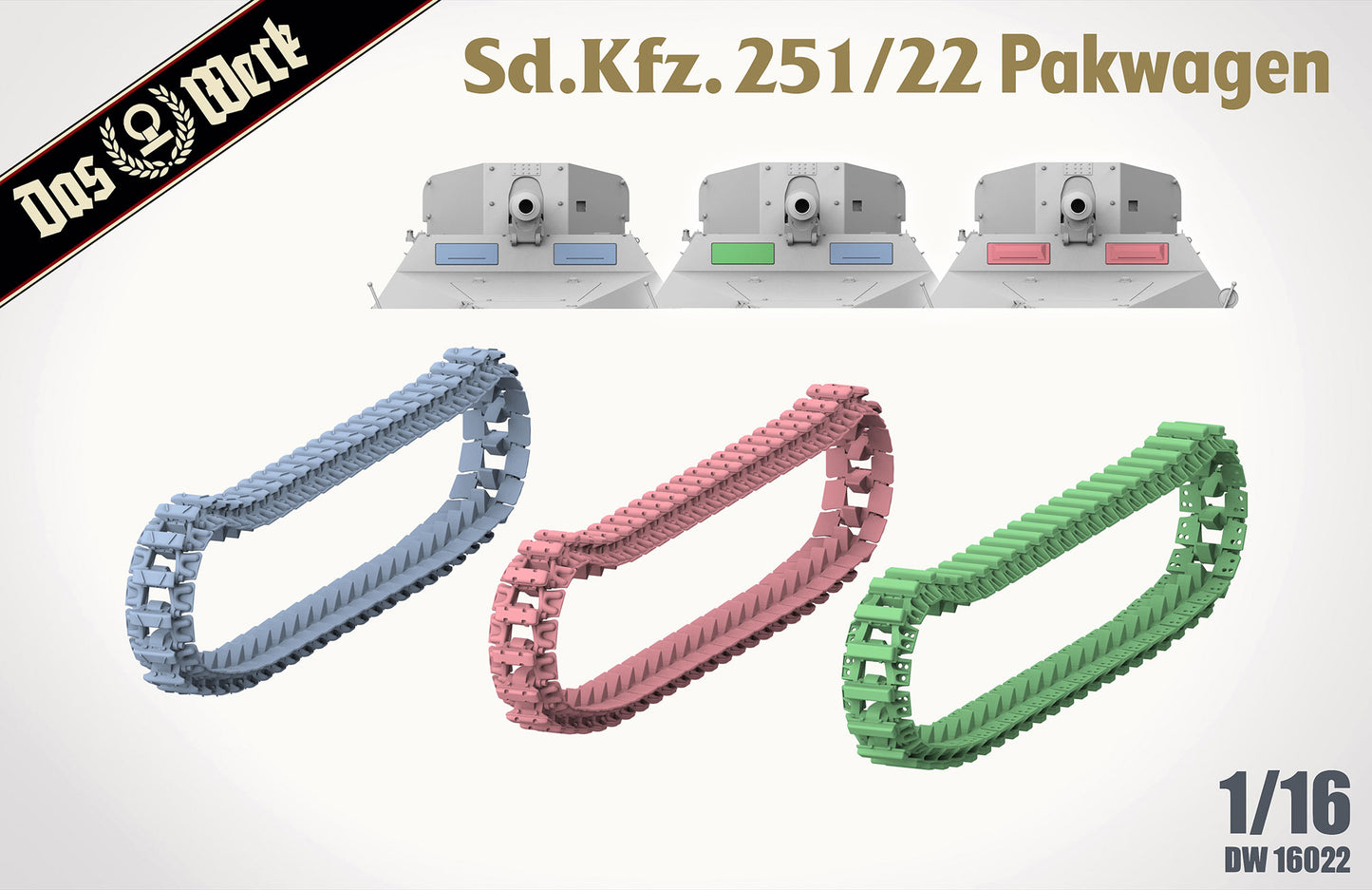 Das Werk 1/16 Sd.Kfz.251/22 Ausf.D "Pakwagen"  Plastic Model Kit