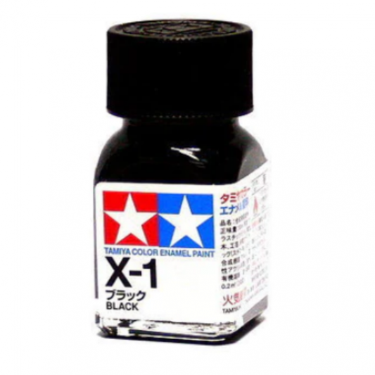 Tamiya Color Enamel Paint X-1 Gloss Black 10ml