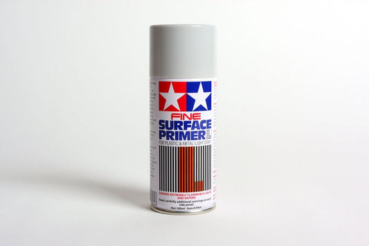 Tamiya Fine Surface Primer Large for Plastic and Metal Grey 180ml (Copy) Tamiya