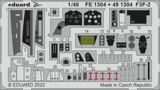 Eduard 1/48 F3F-2 Photo etched set Eduard