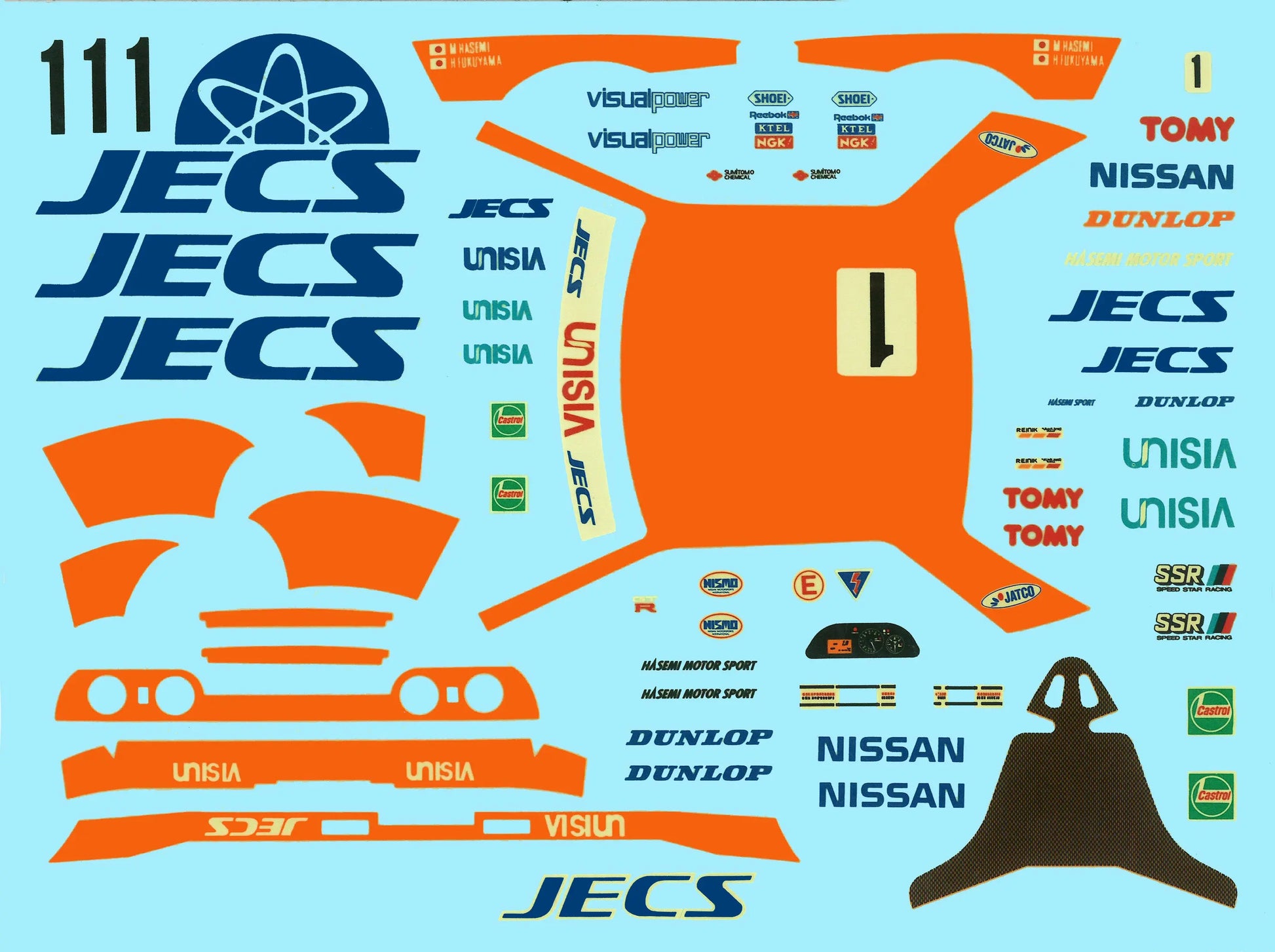 Fujimi 1/24 JECS Skyline (Skyline GT-R [BNR32 Gr.A]) 1992 (ID-299) Plastic Model Kit Fujimi