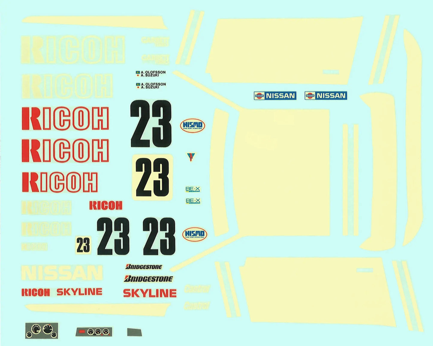 Fujimi 1/24 RICOH NISSAN SKYLINE GTS-R (R31 Gr.A 1988) [ID-313] Plastic Model Kit Fujimi