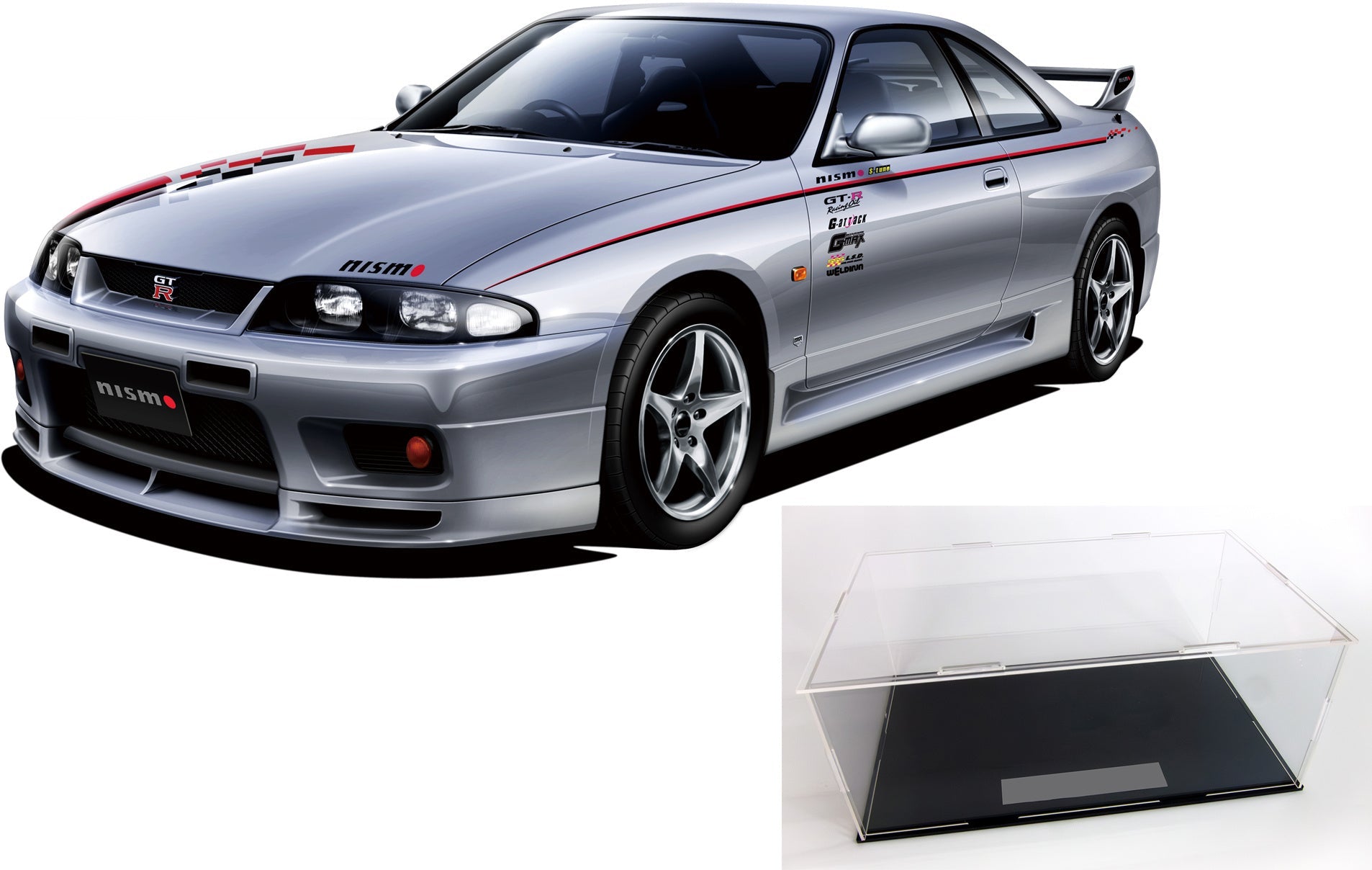 Fujimi 1/24 Skyline GT-R (R33 NISMO) NISMO 40th Anniversary Assembled Case [ID-1001] Plastic Model Kit Fujimi