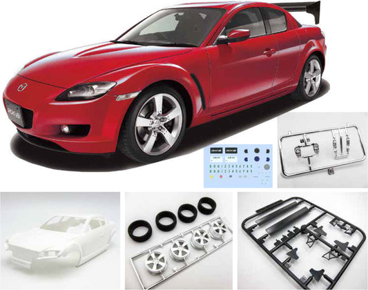 Fujimi 1/24 Mazda RX-8 Type S (w/GT W Wing) [ID-326] Plastic Model Kit Fujimi