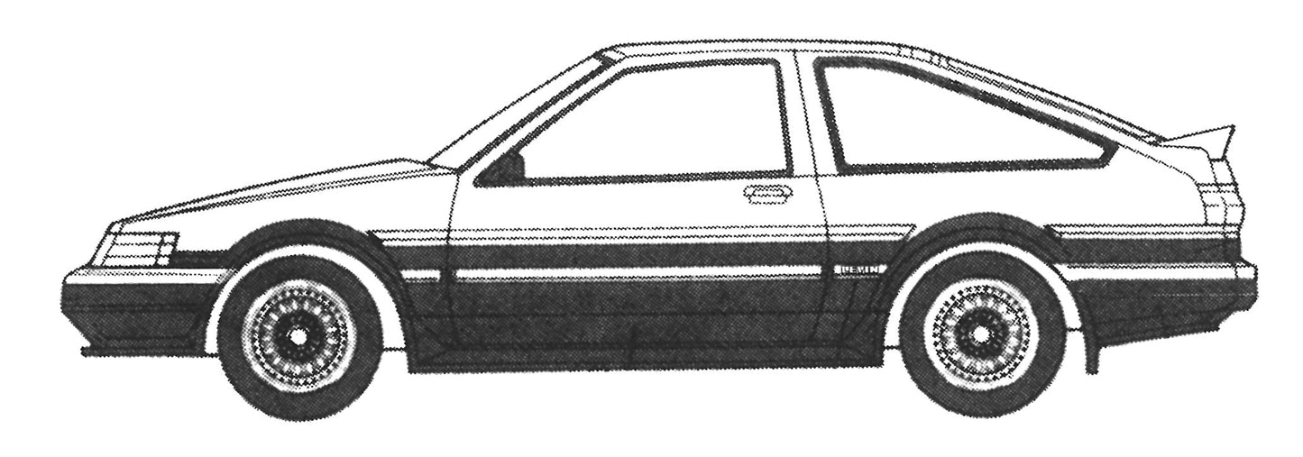 Fujimi 1/24 AE86 Levin Wataru Akyama [ISD-006] Plastic Model Kit Fujimi