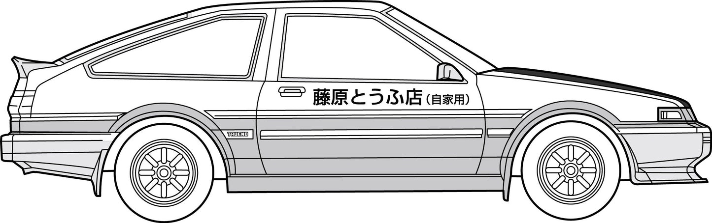 Fujimi 1/24 Treno AE86 Carbon Bonnet Takumi Fujiwara [ISD-019] Plastic Model Kit Fujimi