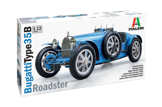 Italeri 1:12 Bugatti Type 35B Roadster Plastic Model Kit Italeri
