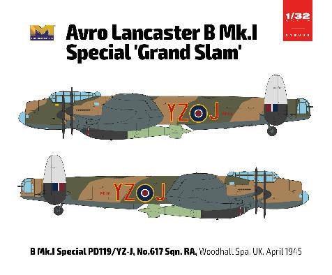 Hong Kong Models 1/32 Avro Lancaster B MK.l Special "Grand Slam" Plastic Model Kit