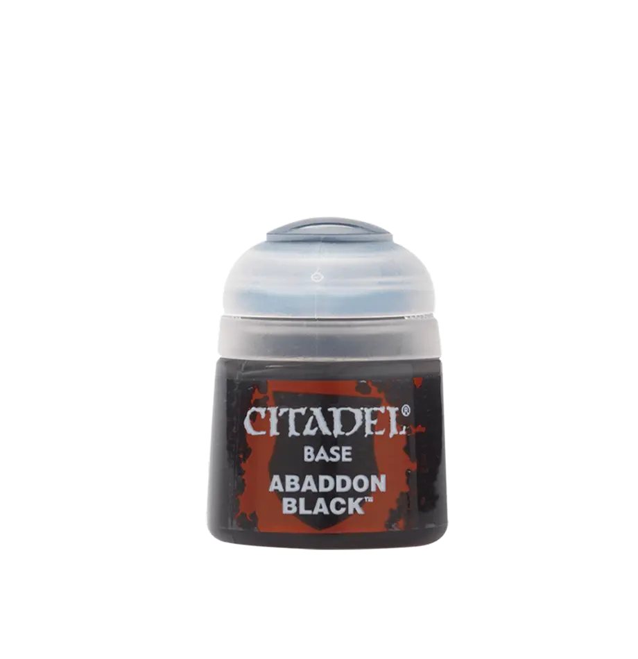 Citadel Base: Abaddon Black 12ml Paint Games Workshop