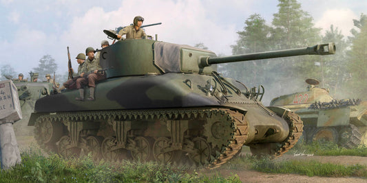 I Love Kit 1/16 M4A1(76)W Medium Tank Plastic Model Kit