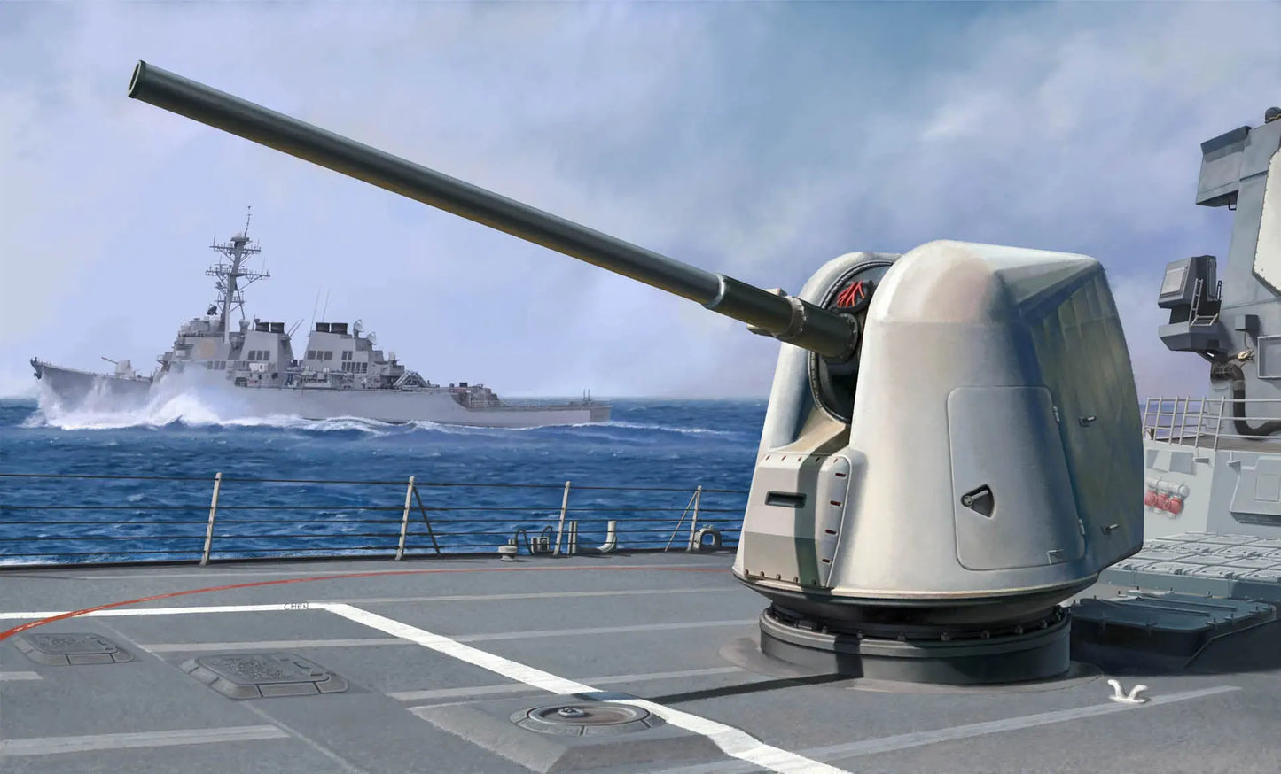 I Love Kit 1/35 MK-45 Mod.2 (5-inch/54-caliber) Gun Plastic Model Kit I Love Kit