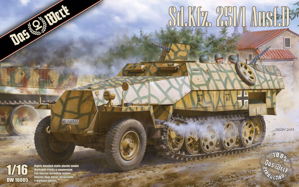 Das Werk 1/16 Sd.Kfz.251/1 Ausf.D Plastic Model Kit Das Werk
