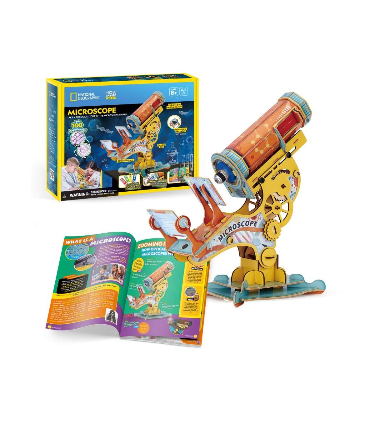 Cubic Fun National Geographic 3D Puzzle Microscope Cubic Fun