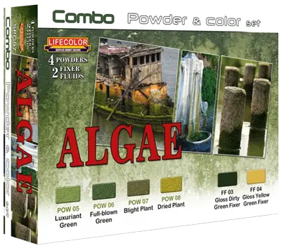 Lifecolor Algae Powder & Color Acrylic Paint Set Lifecolor