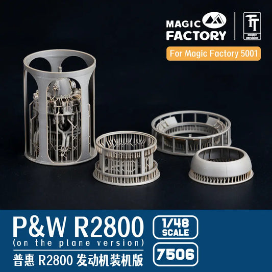 Magic Factory 1/48 P&W R-2800 Engine On Plane Version (3D printed) Magic Factory