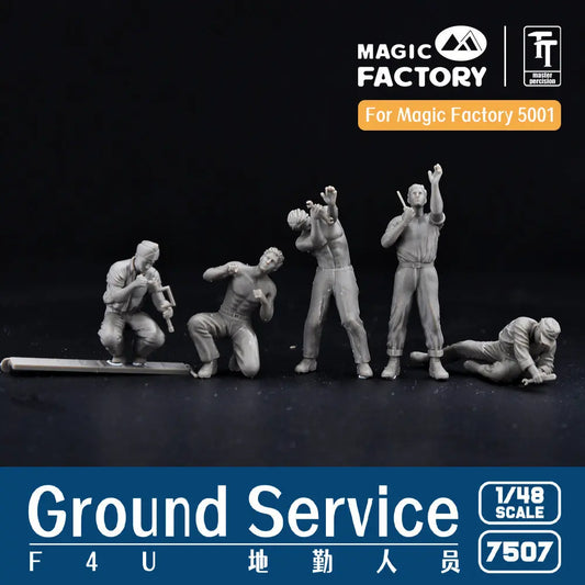 Magic Factory 1/48 Ground Service Crew Set (3D printed) Magic Factory