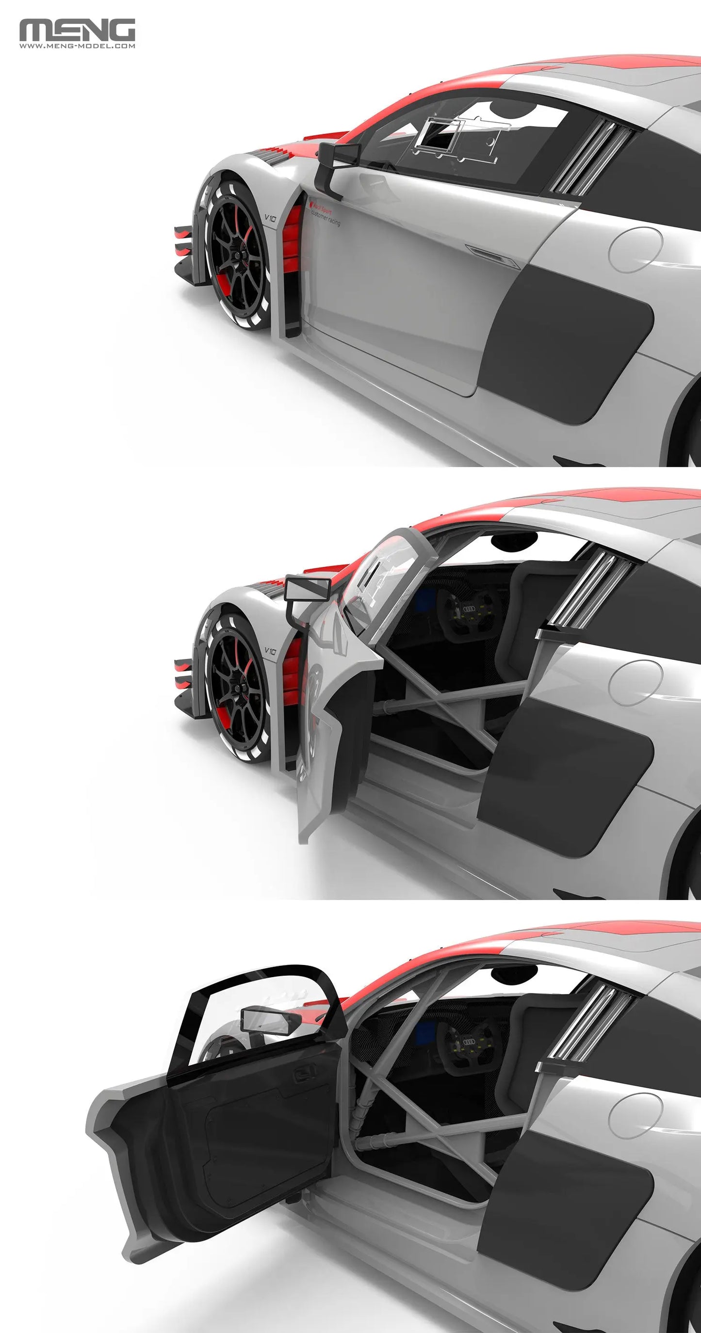 Meng 1/24 AUDI R8 LMS GT3 2019 Plastic Model Kit Meng