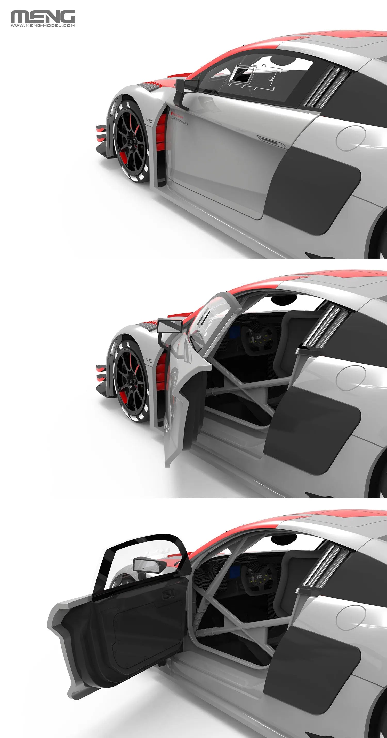 Meng 1/24 AUDI R8 LMS GT3 2019 Plastic Model Kit Meng